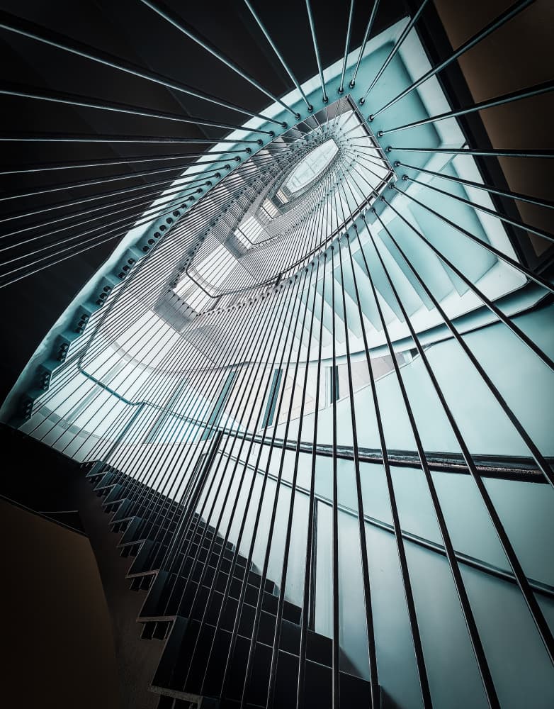 Contemporary Spiral Ascent by Wei Xu — canvas wall art