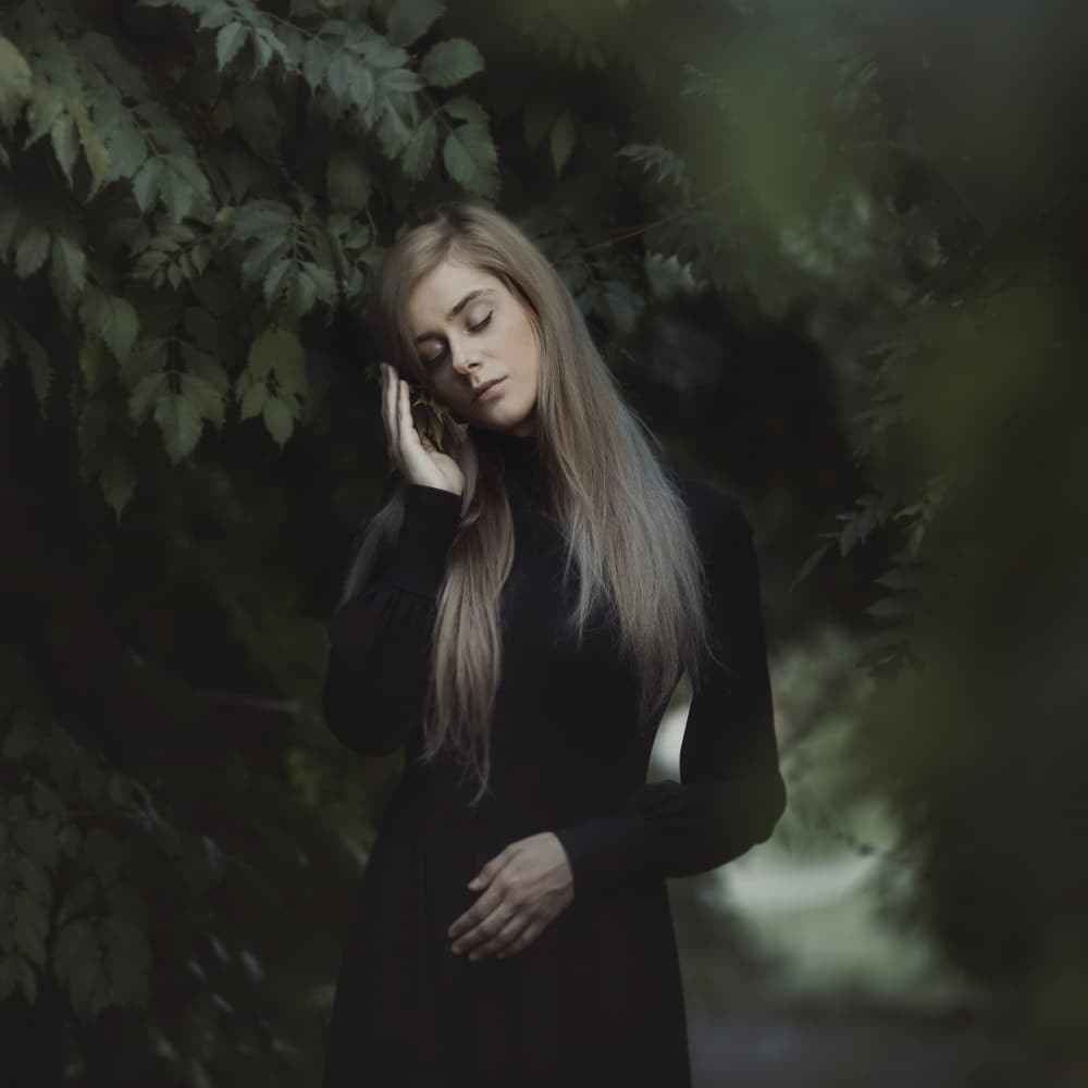 Dreamy Woman in Nature by Raluca Arhire — canvas wall art