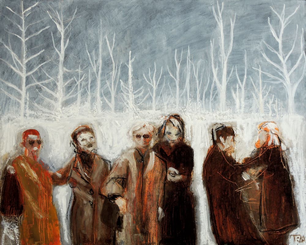 Winter Figures by Tore Bahnson — canvas wall art