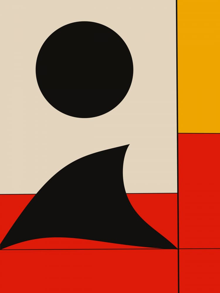 Abstract Geometric Shapes by Little Dean — canvas wall art