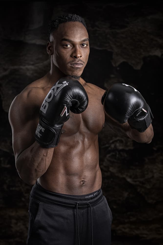 Determined Boxer Stance by Jan Slotboom — canvas wall art