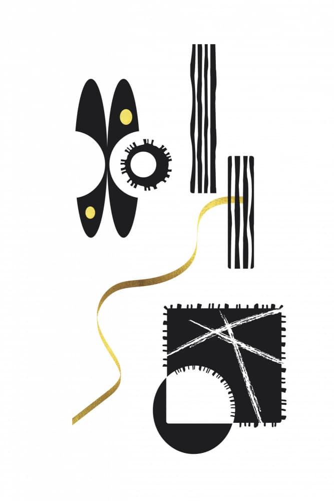 Elegant Abstract Forms by Melanie Viola — canvas wall art