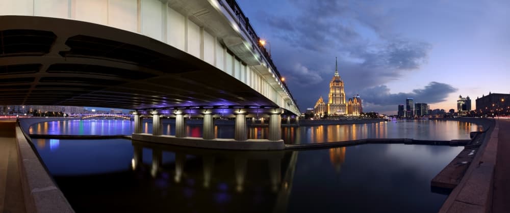 Grand Cityscape Reflections by Victoria Glinka — canvas wall art