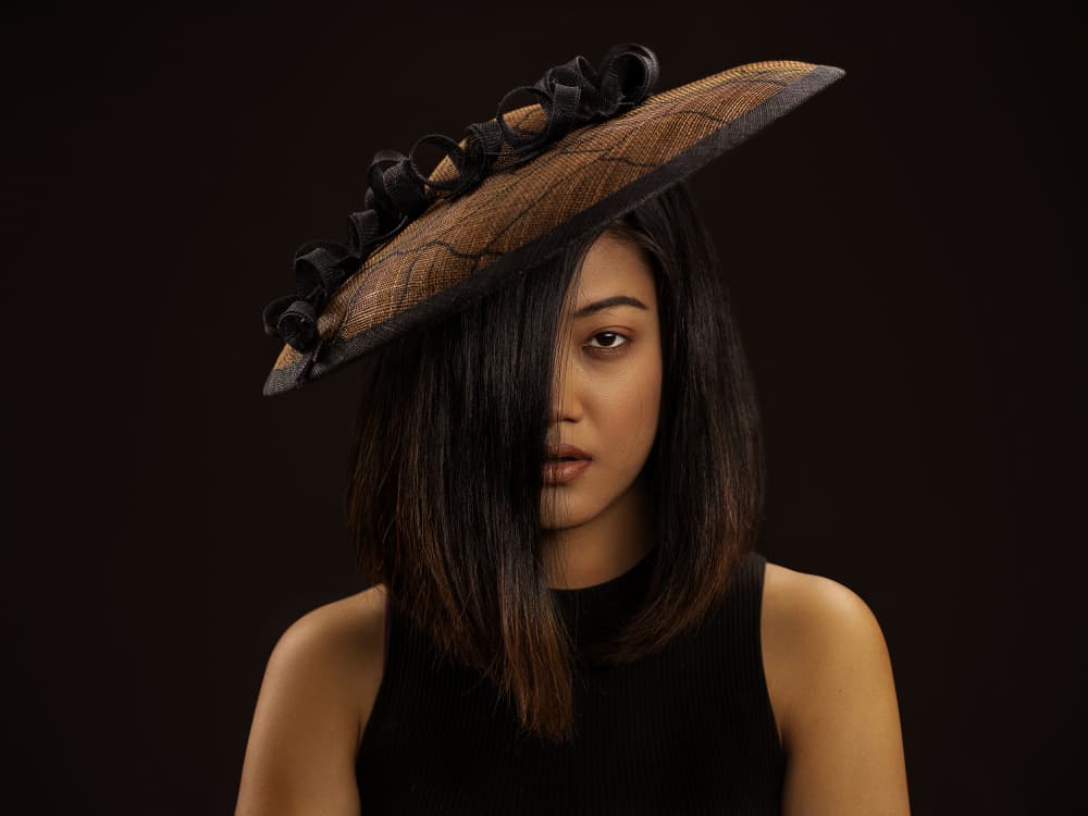Mysterious Woman with Hat by Michael Allmaier — canvas wall art