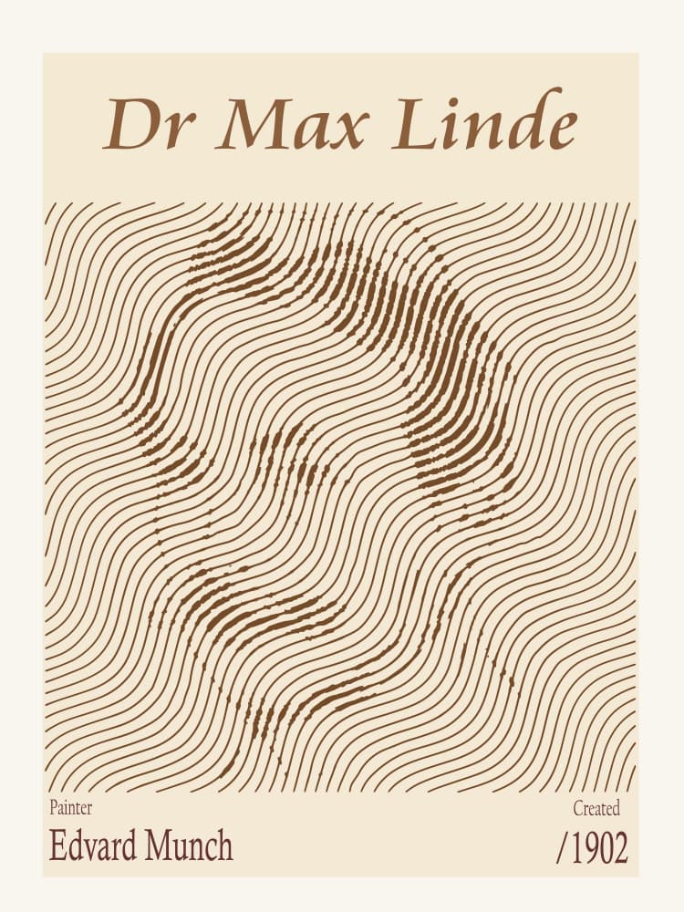 Wavy Line Portrait by Doa Project — canvas wall art