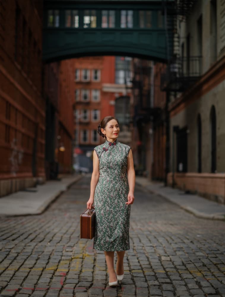 Elegant Traveler City Street by Jeff Wang — canvas wall art