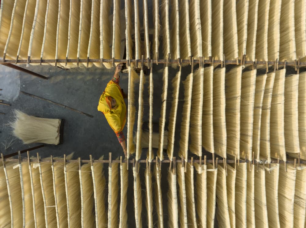Woman Drying Noodles by Azim Khan Ronnie — canvas wall art