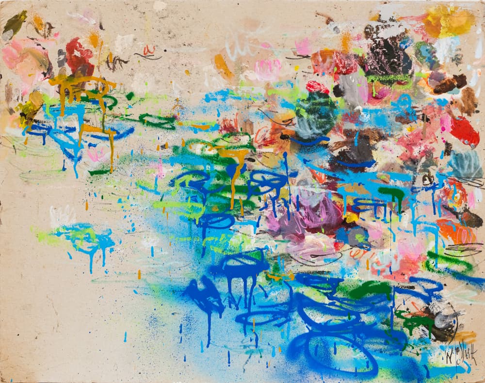 Vibrant Abstract Drips by Wayne Sleeth — canvas wall art
