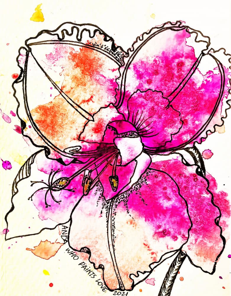 Vibrant Pink Bloom by Anda Bieza — canvas wall art