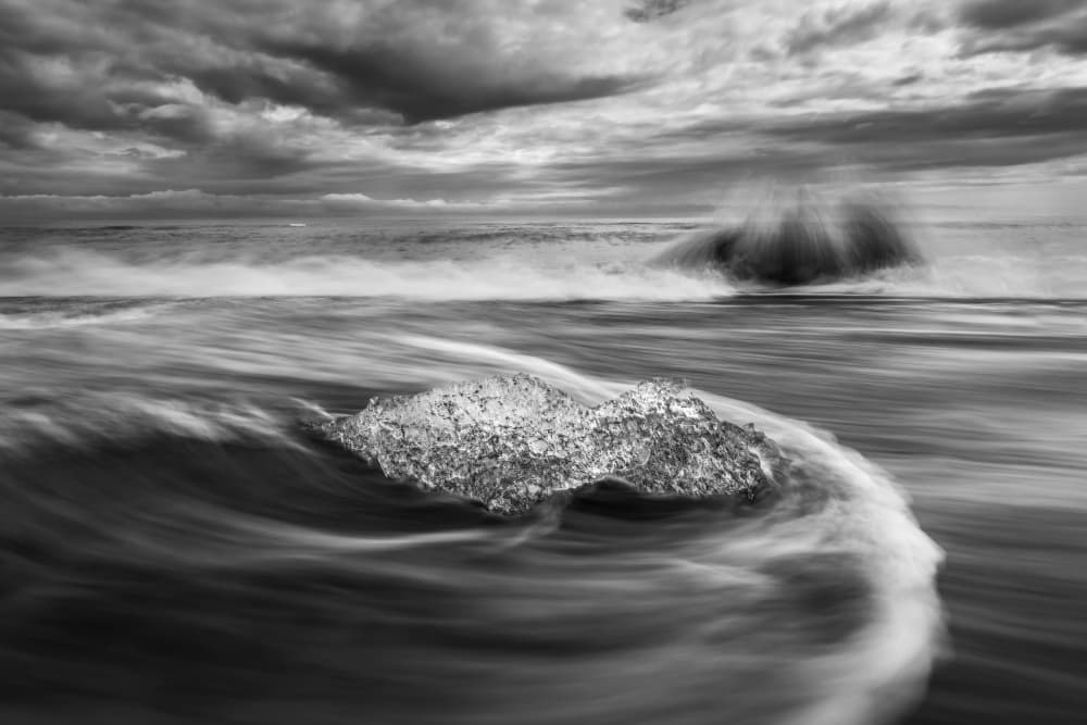 Flowing Ice Wave by Irene Wu — canvas wall art