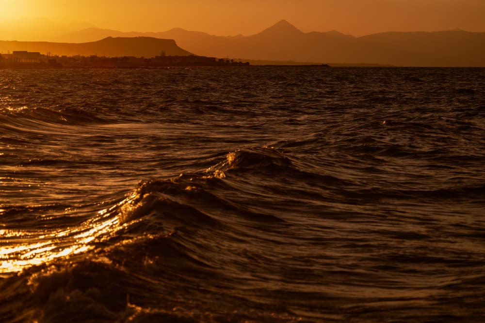 Golden Ocean Sunset by Tal Paz-Fridman — canvas wall art