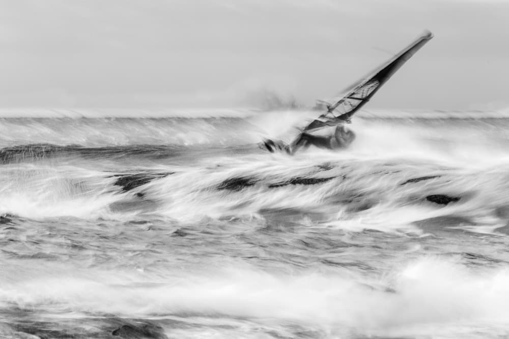 Dynamic Windsurf Action by Massimo Mei — canvas wall art