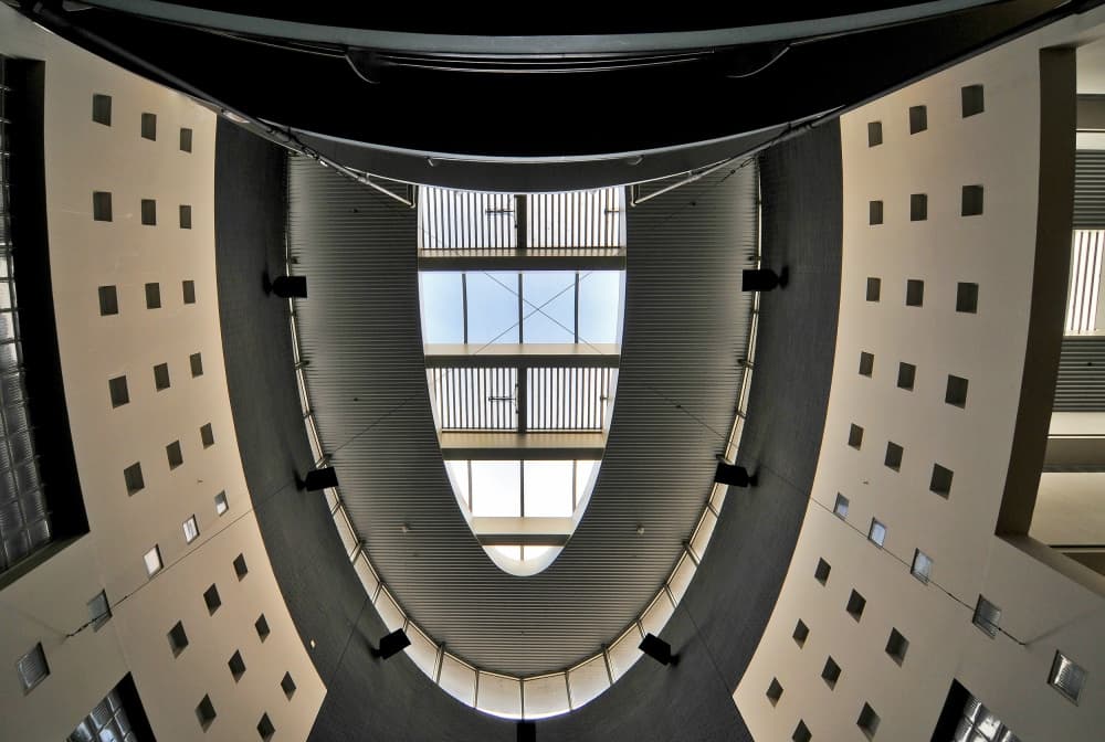 Modern Architectural Atrium by Henk van Maastricht — canvas wall art