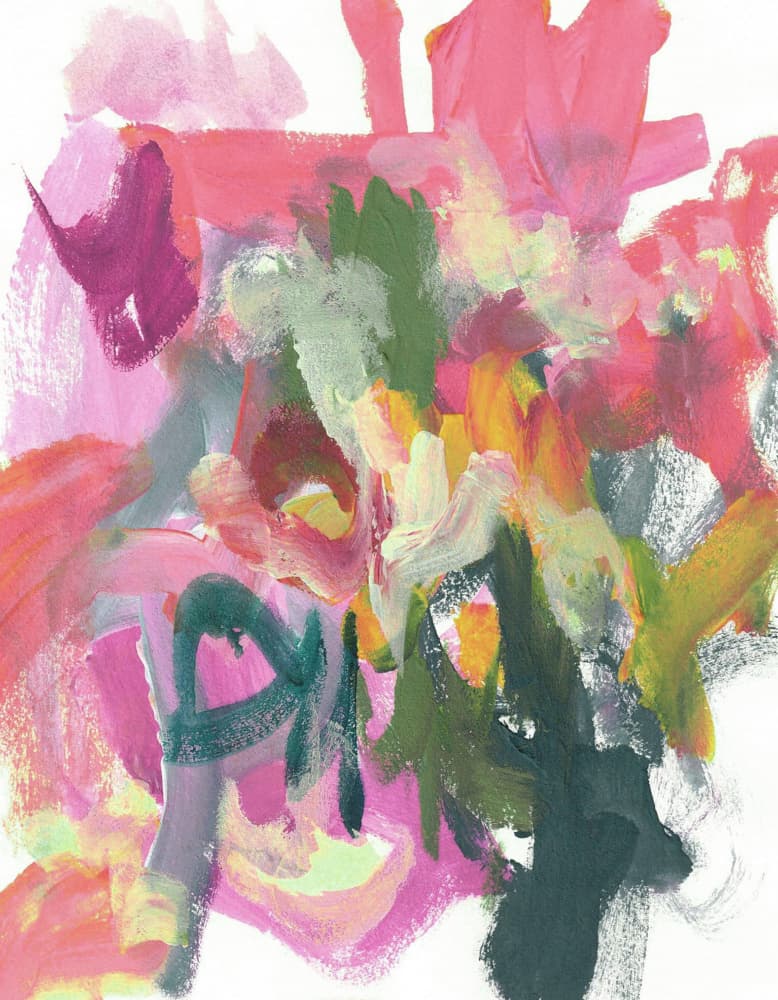 Vibrant Abstract Strokes by Lori Ann Folz — canvas wall art