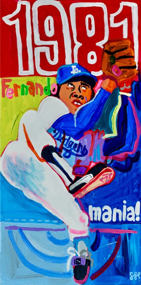 Dynamic 1981 Baseball Pitcher by Steve Spencer — canvas wall art