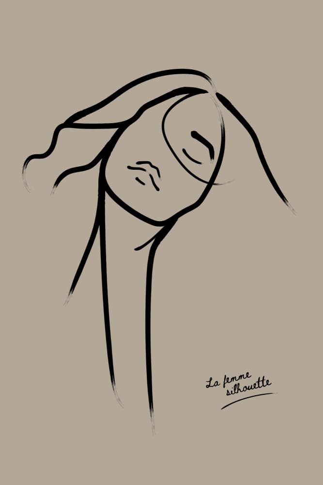 Lafemmesilhouette by Treechild — canvas wall art
