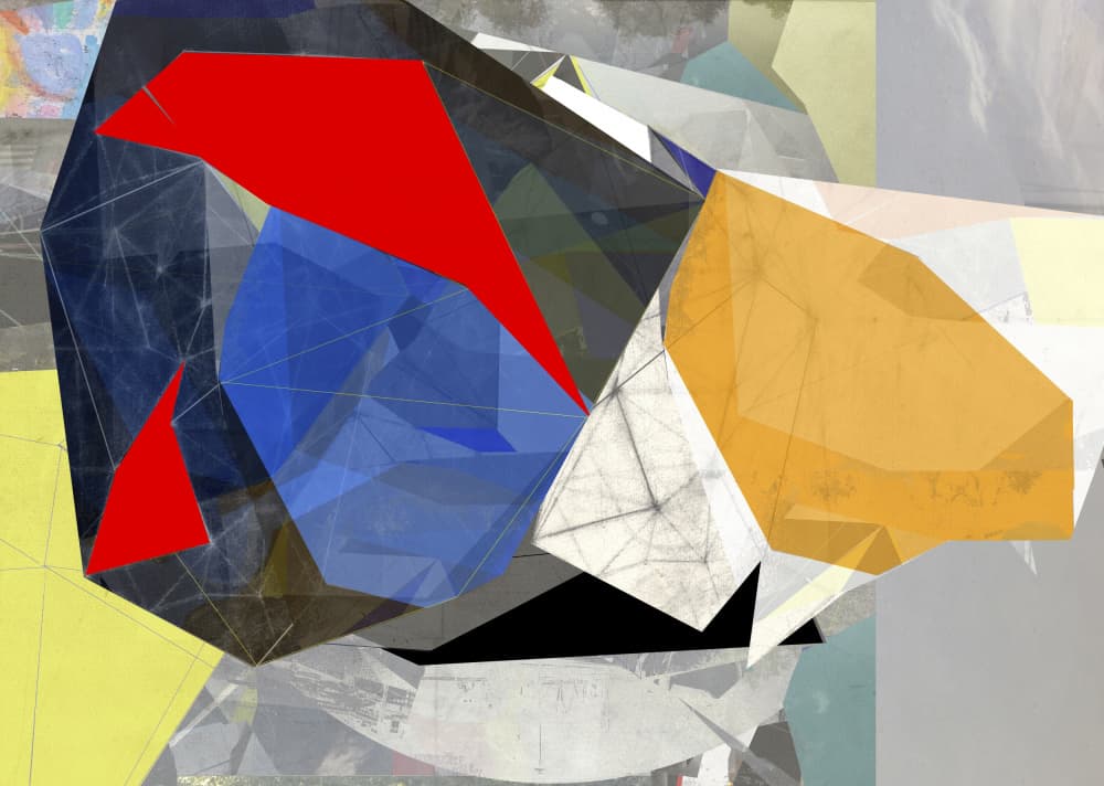 Colorful Abstract Geometry by Stefan Fransson — canvas wall art