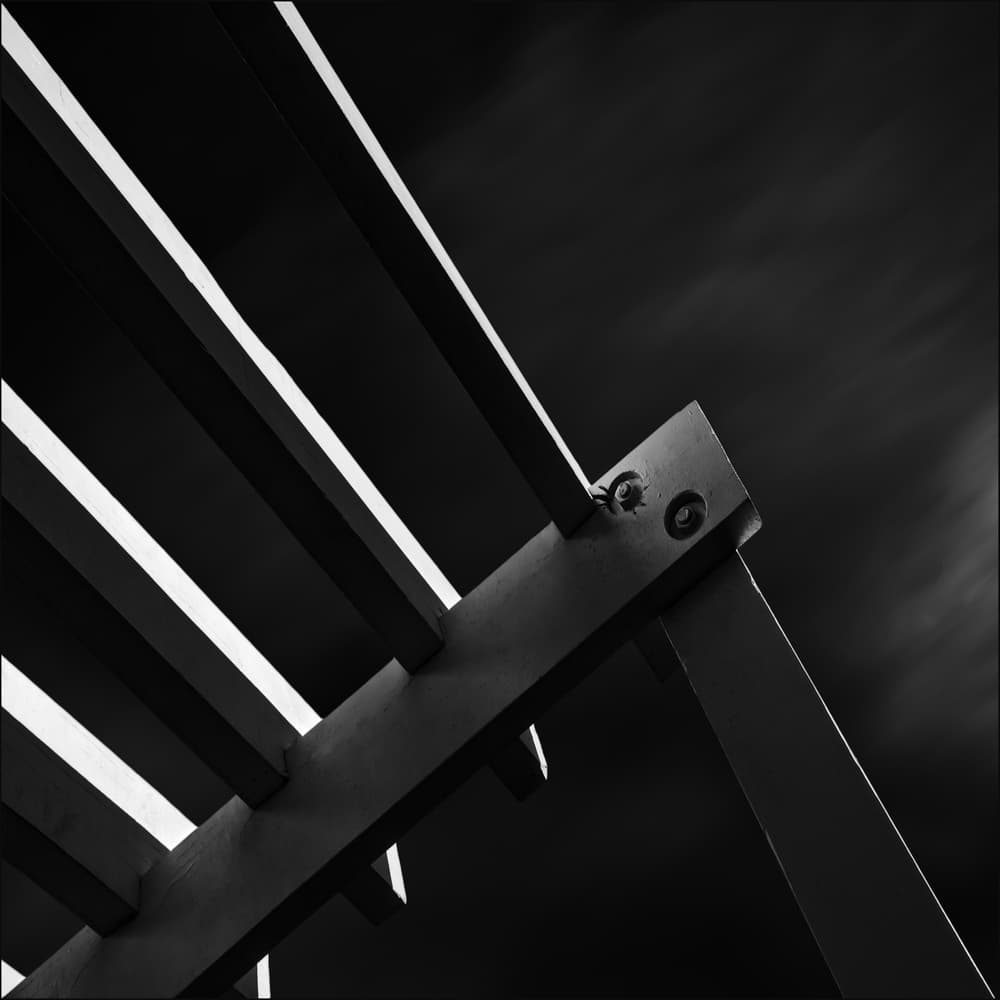 Stark Geometric Lines by Gilbert Claes — canvas wall art