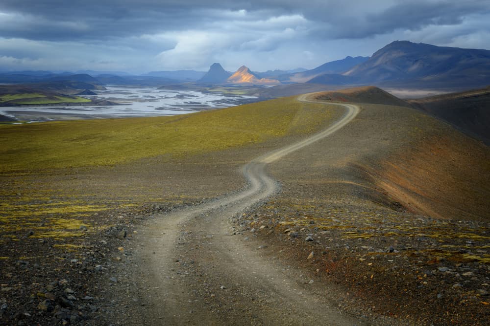 Winding Road Mountain Vista by Ionut Petrea — canvas wall art