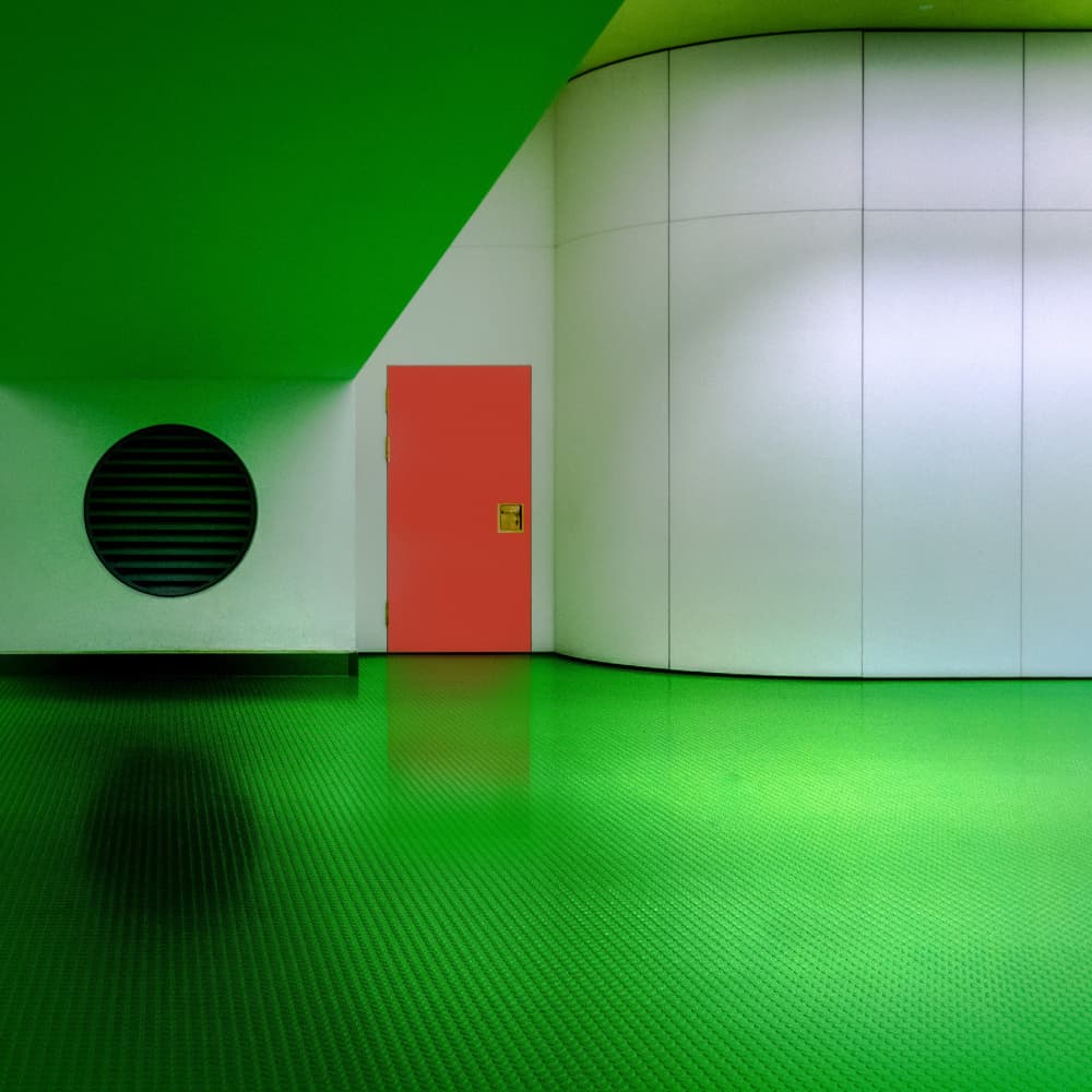 Green Room Red Door by Stephan Rückert — canvas wall art