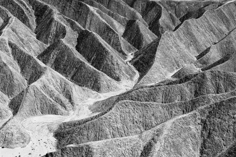 Monochrome Desert Landscape by Jure Kravanja — canvas wall art