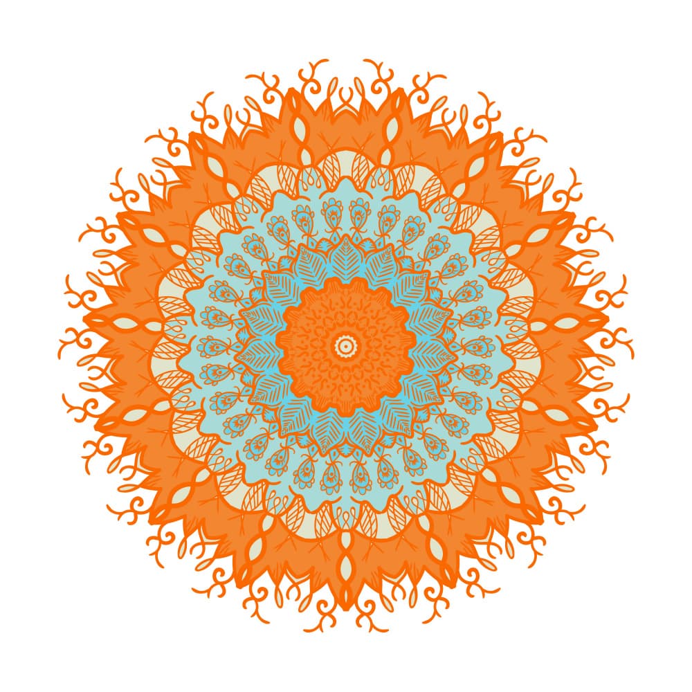 Vibrant Mandala Pattern by Marika Barsrsind β canvas wall art