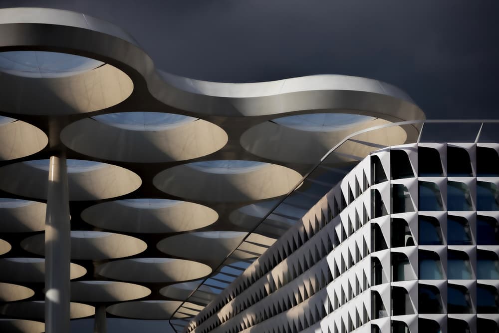 Modern Architectural Shapes by Jeroen van de Wiel — canvas wall art