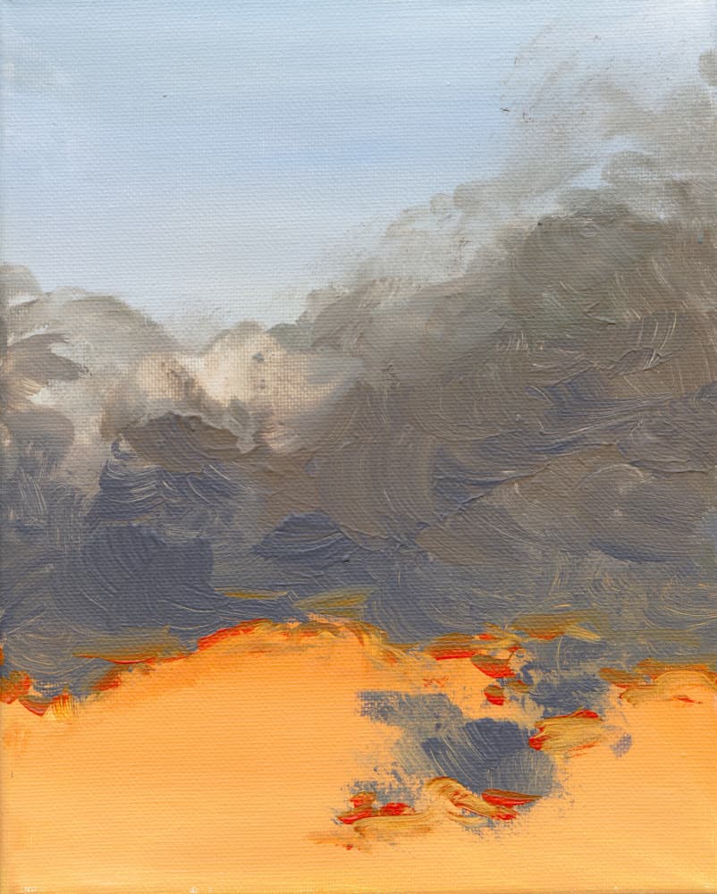 Fiery Desert Storm by Christine Lindstrom — canvas wall art