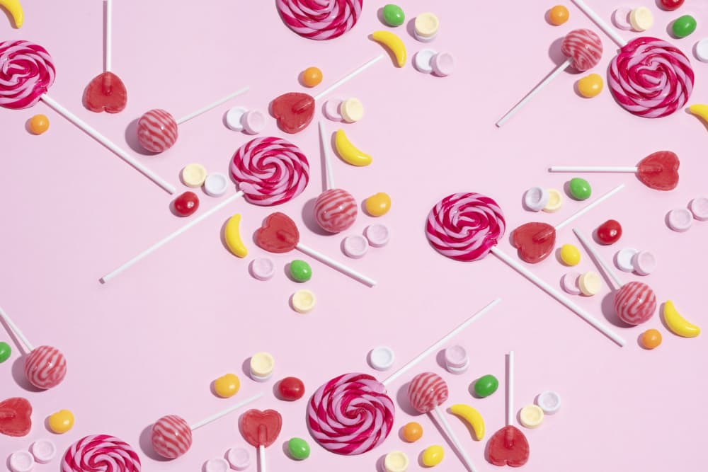 Sweet Candy Lollipops by Julia Ramiro — canvas wall art