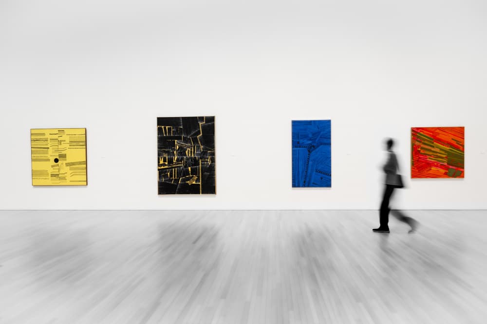 Modern Art Gallery Walk by IKUMI FUKAZAWA — canvas wall art