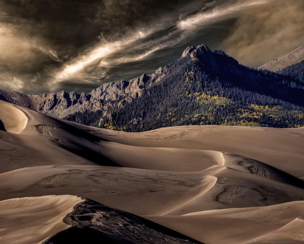Dramatic Dune Peaks by Raimondo Restelli — canvas wall art
