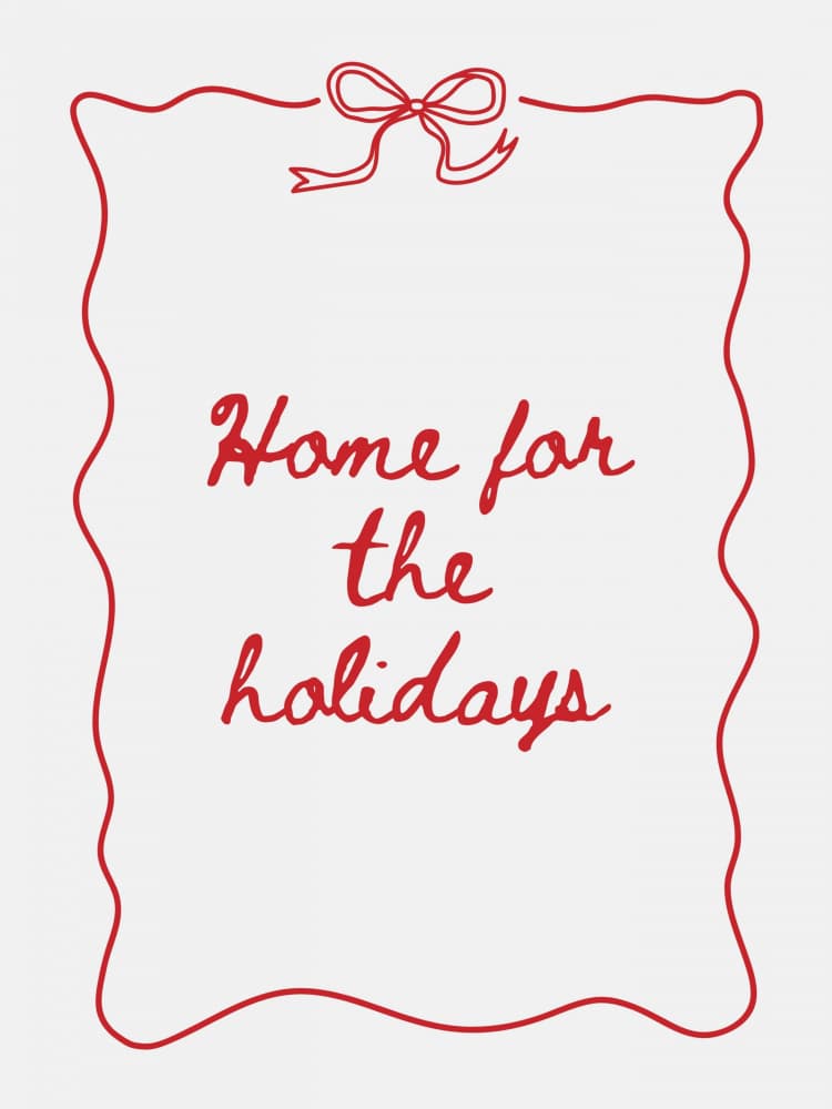 Home For The Holidays by Jolly and Dash — canvas wall art