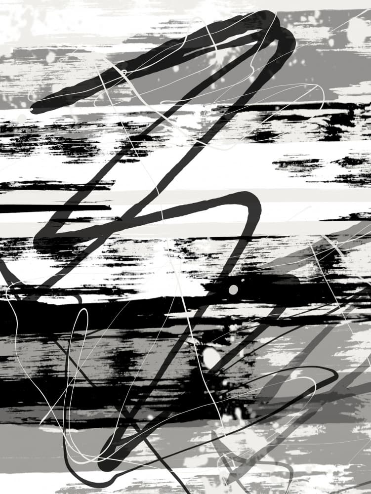 Dynamic Abstract Strokes by Sannel Larson — canvas wall art
