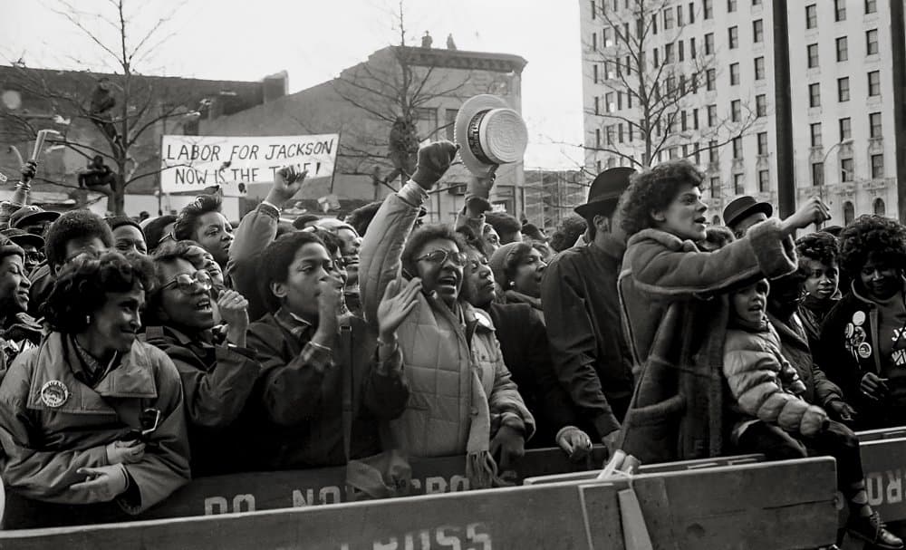 Civil Rights Protest Crowd by Michael Castellano — canvas wall art