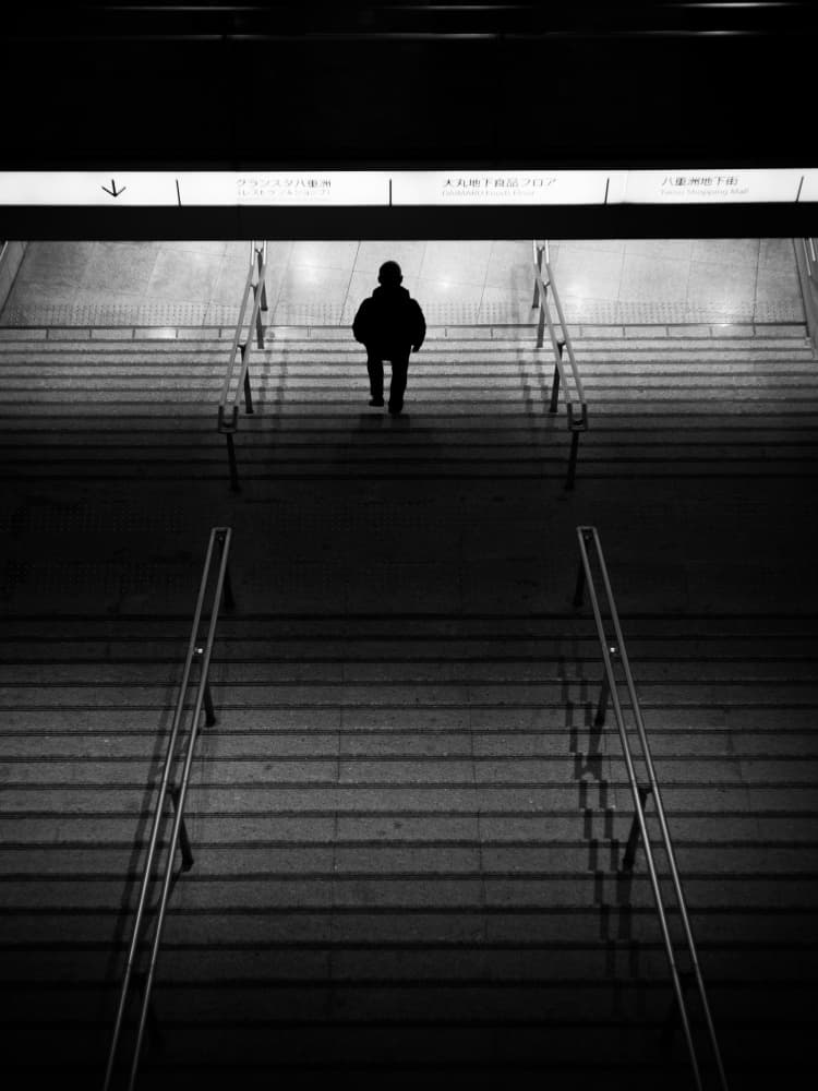 Solitary Walk Down by Satoshi Hata — canvas wall art