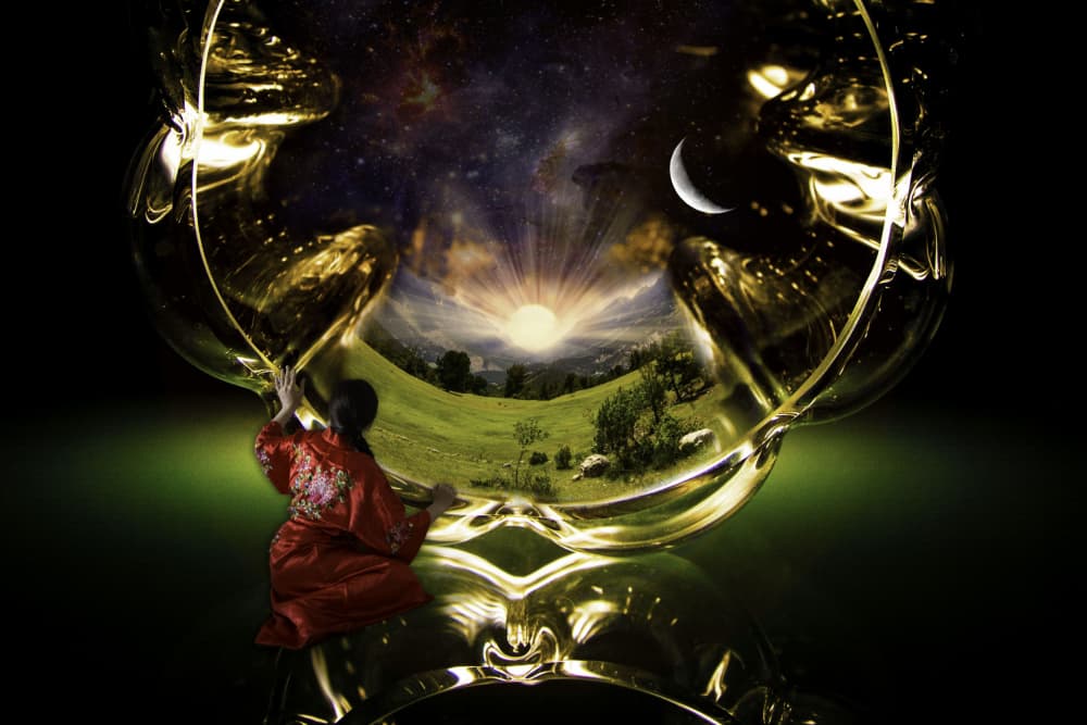 Contemplating the Cosmic Portal by Pelin Atilla — canvas wall art