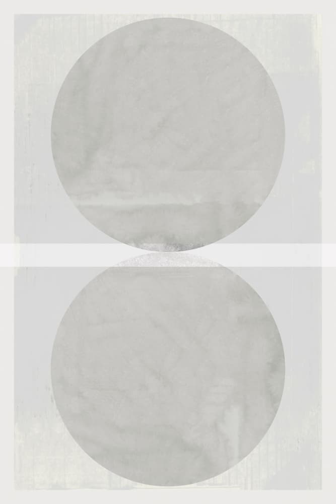 Minimal Grey Circles by cartissi — canvas wall art