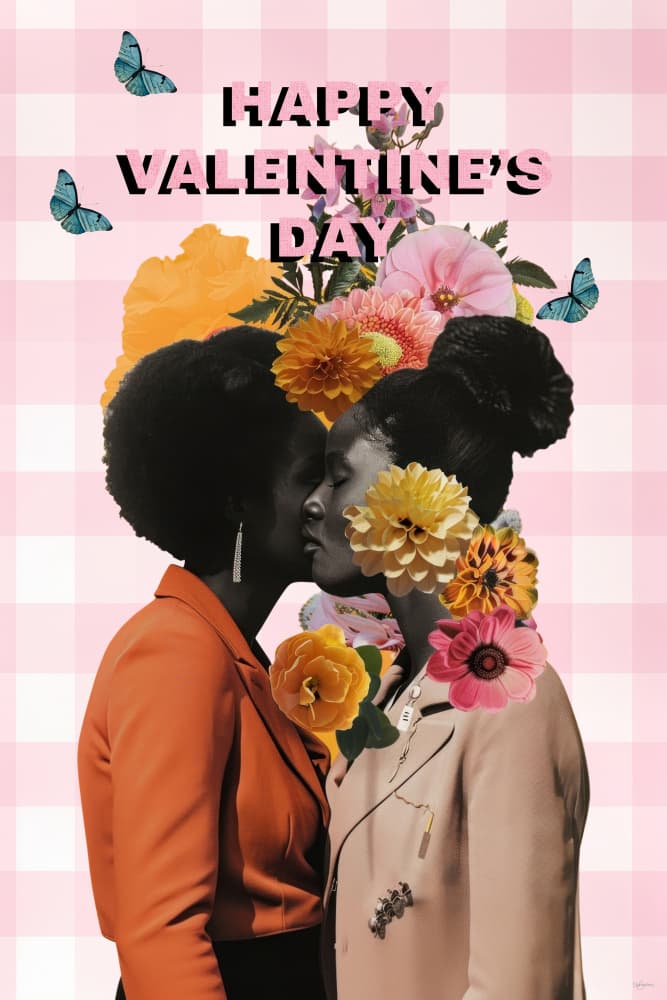 Valentine Floral Romance by Sue Skellern — canvas wall art