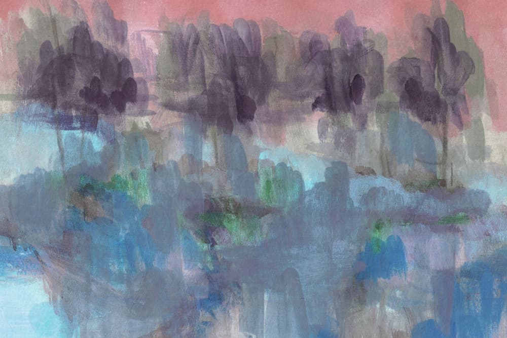 Dreamy Abstract Landscape by Lori Ann Folz — canvas wall art