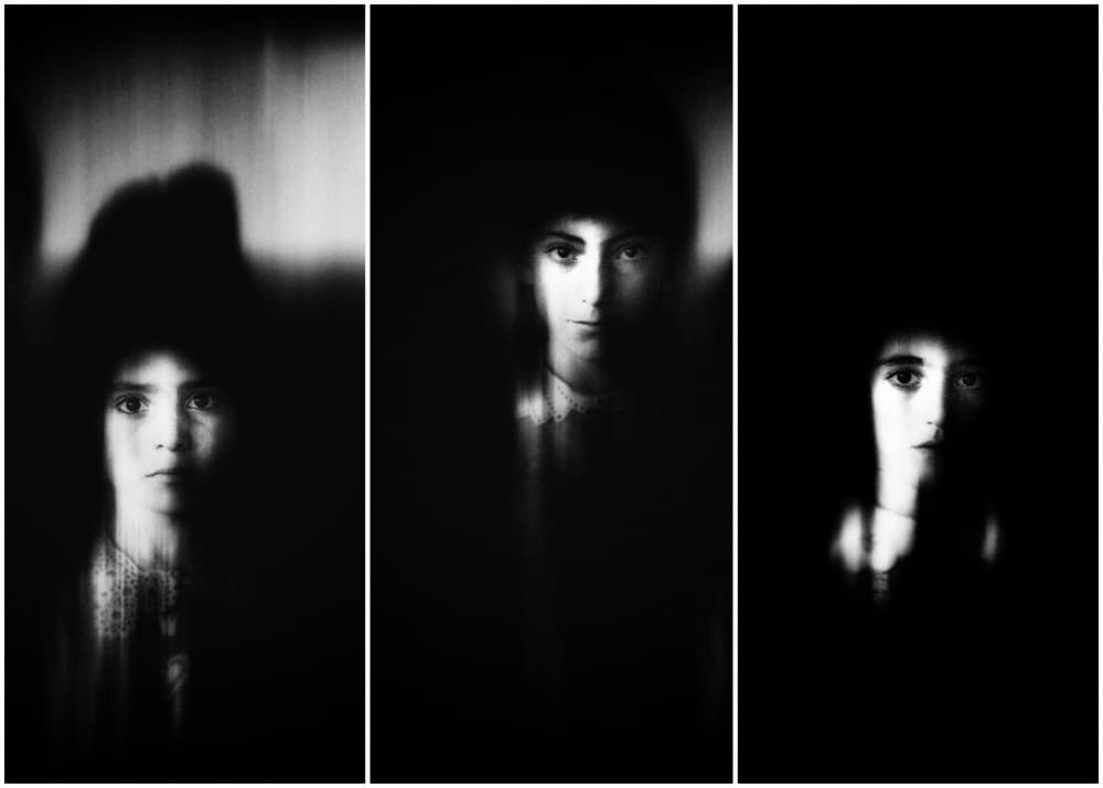 Three Dark Portraits by Holger Droste — canvas wall art