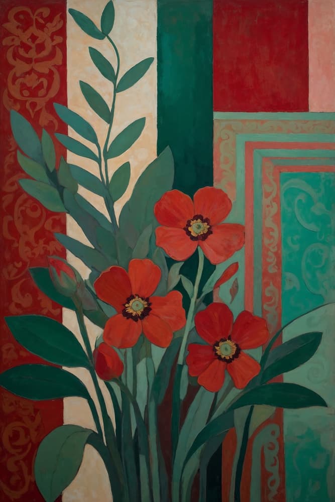 Rich Floral Patterns by The Art Concept — canvas wall art