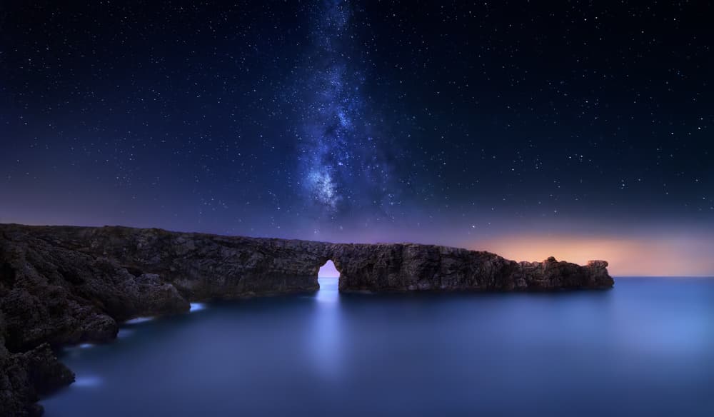 Milky Way Arch Night by Fran Osuna — canvas wall art
