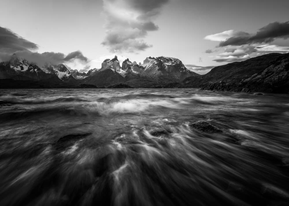 Dramatic Mountain Water Flow by Chuan Chen APA — canvas wall art