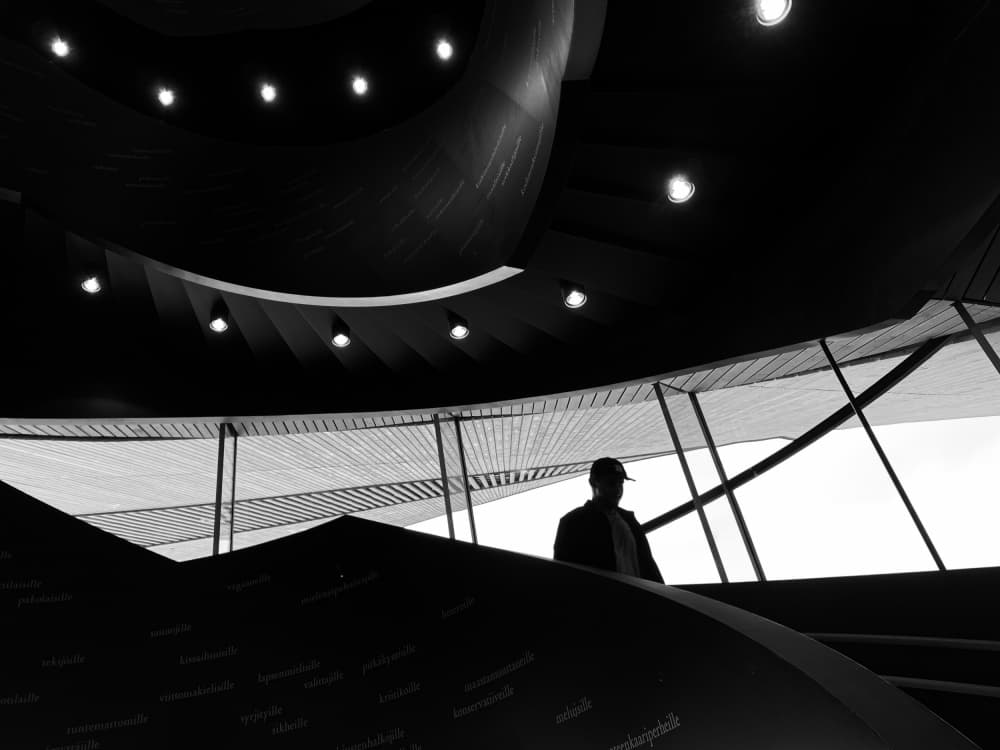 Architectural Silhouette Man by Fernando Coelho — canvas wall art