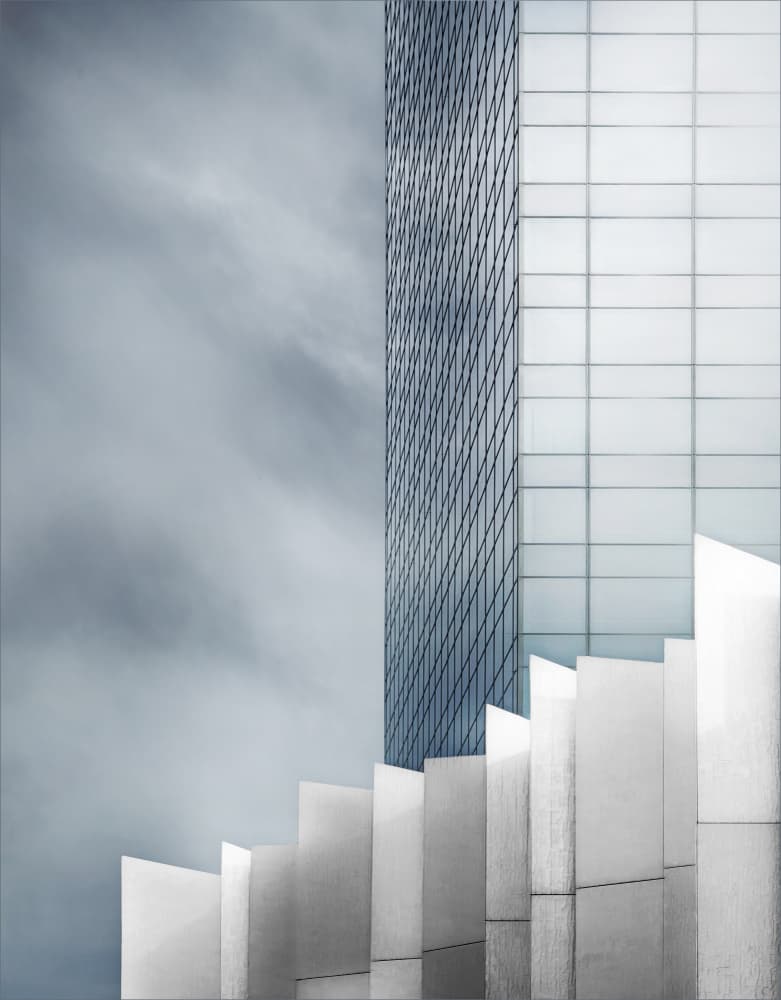 Modern City Geometry by Gilbert Claes — canvas wall art