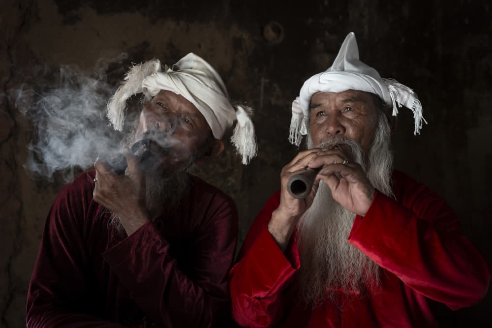 Traditional Pipe Music by HuongHoang — canvas wall art
