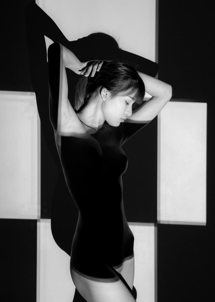 Monochrome Body Art by ADIREK M — canvas wall art