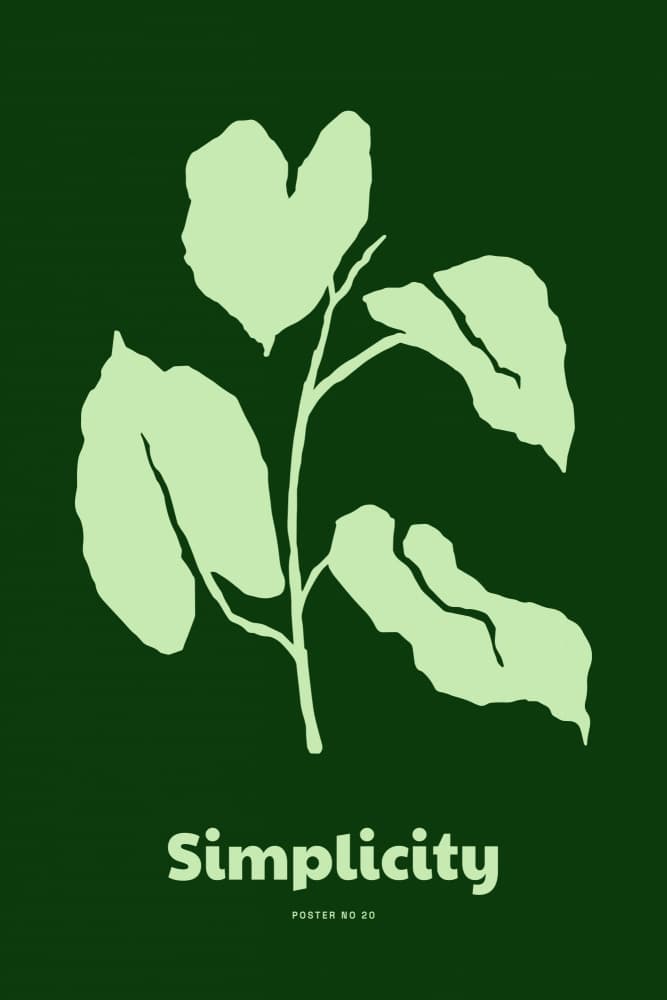 Simplicity(floral) by Treechild — canvas wall art
