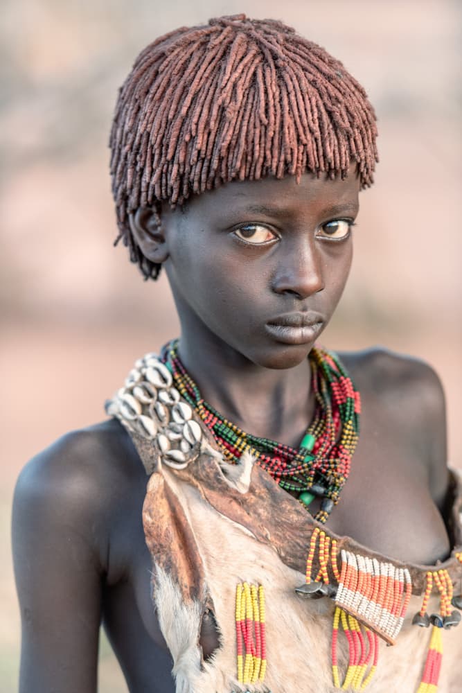 Hamer Girl Portrait by Trevor Cole — canvas wall art