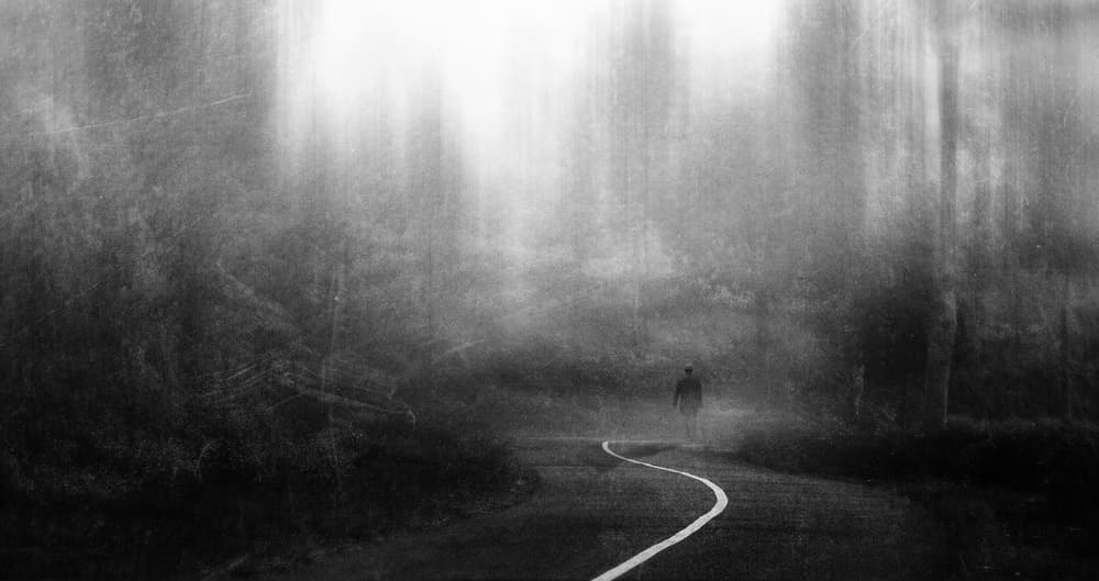 Man on Winding Path by Hari Sulistiawan — canvas wall art